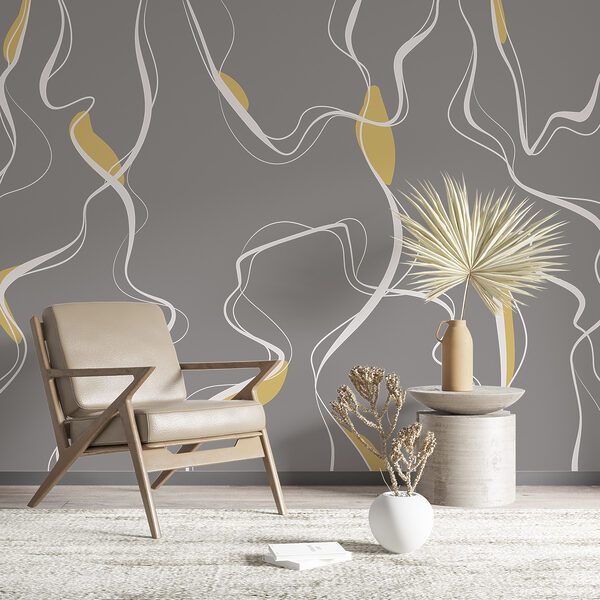 Un estampado gris y blanco Un estampado gris y blanco