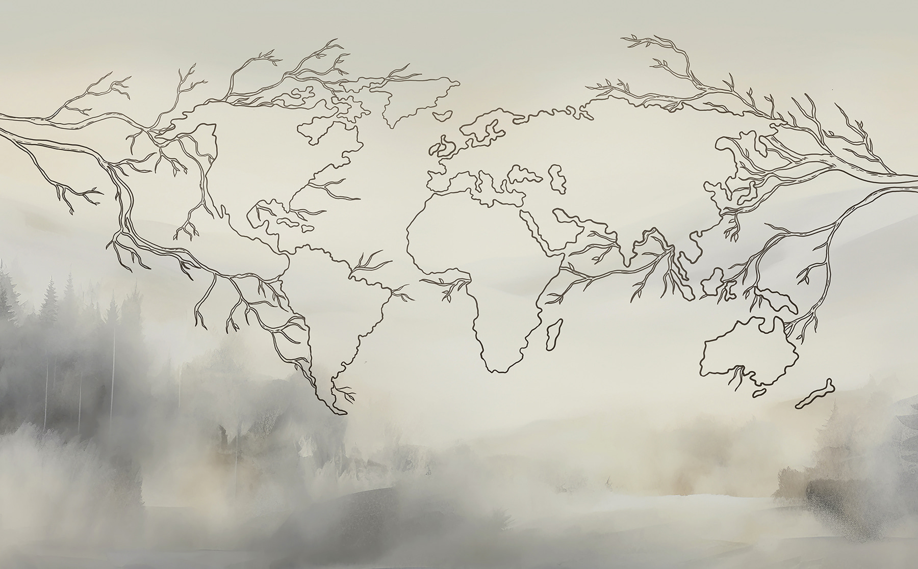 A map of the world