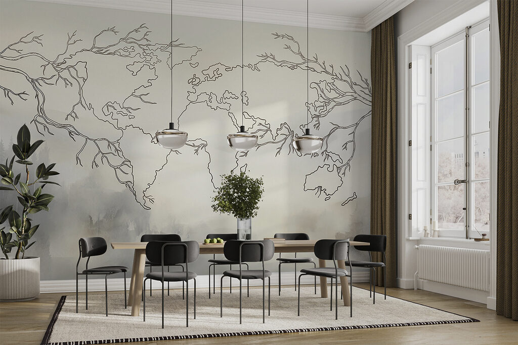 A map of the world
