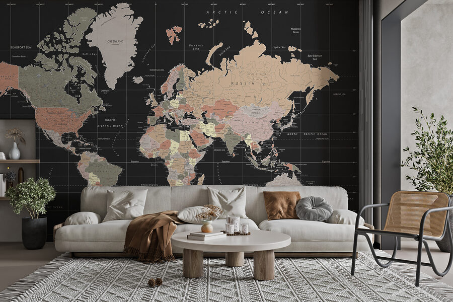 Fotomurales Un mapa del mundo