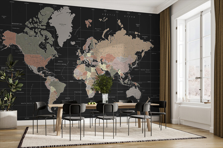 Fotomurales Un mapa del mundo - Imagen 2