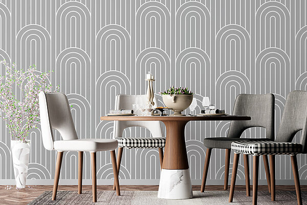 Un estampado gris y blanco Un estampado gris y blanco