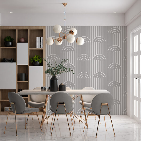 Un estampado gris y blanco Un estampado gris y blanco