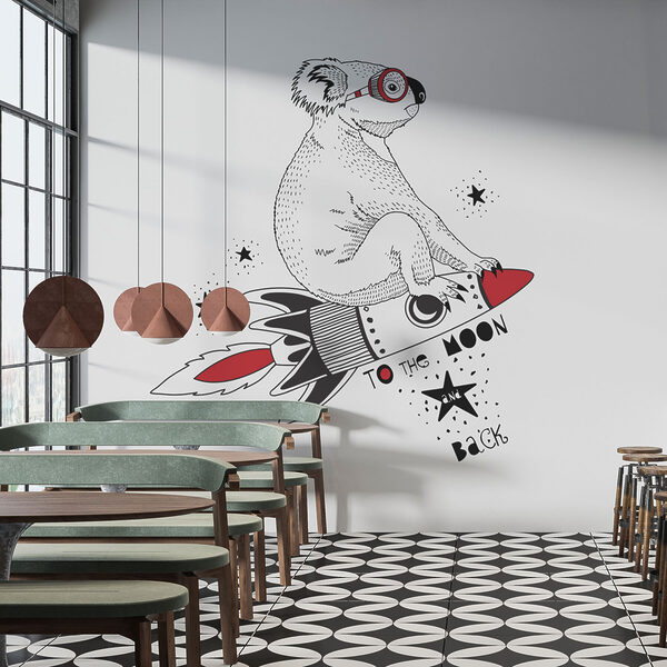 Un koala en un cohete Un koala en un cohete