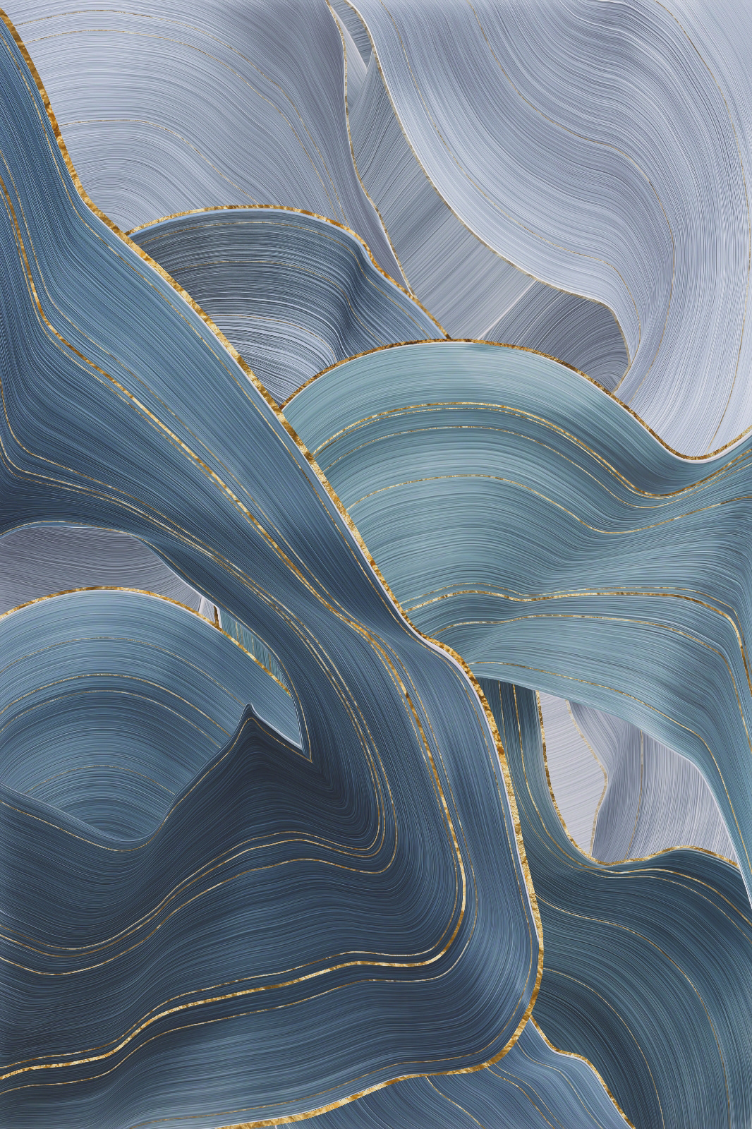 A close up of a painting