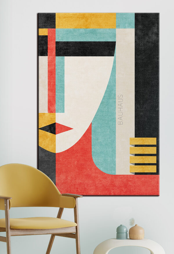 Cuadros Una obra de arte colorida con texto