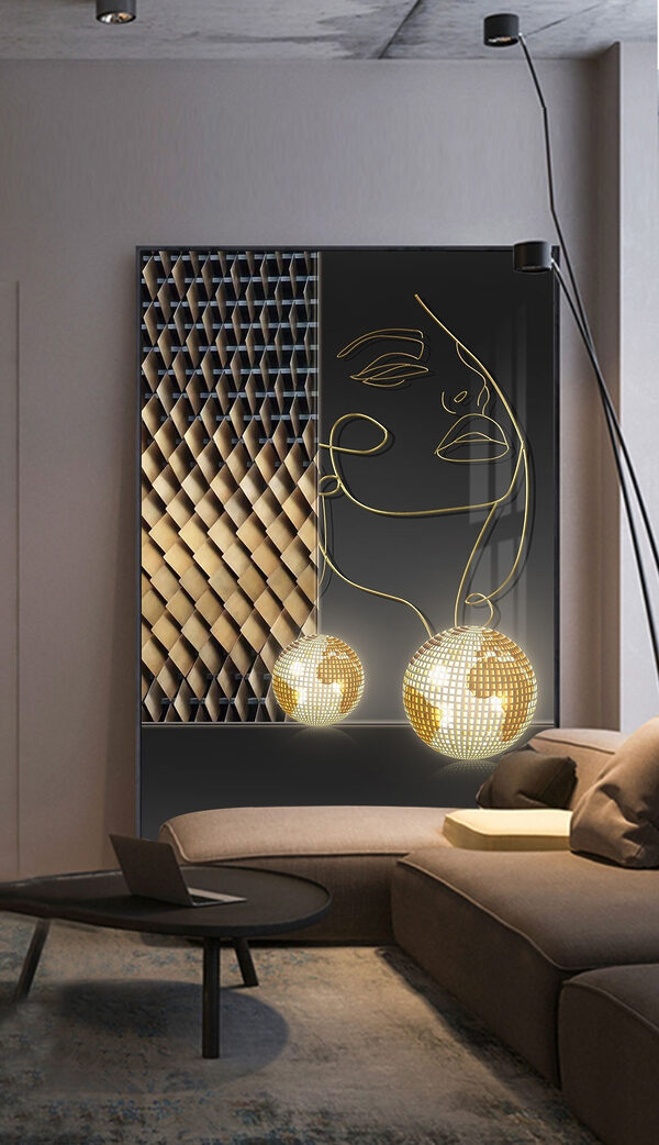 Cuadros Ilusión artística: rostros y luces centelleantes (SKU: s02186) Cuadros Cuadros Ilusión artística: rostros y luces centelleantes (SKU: s02186)