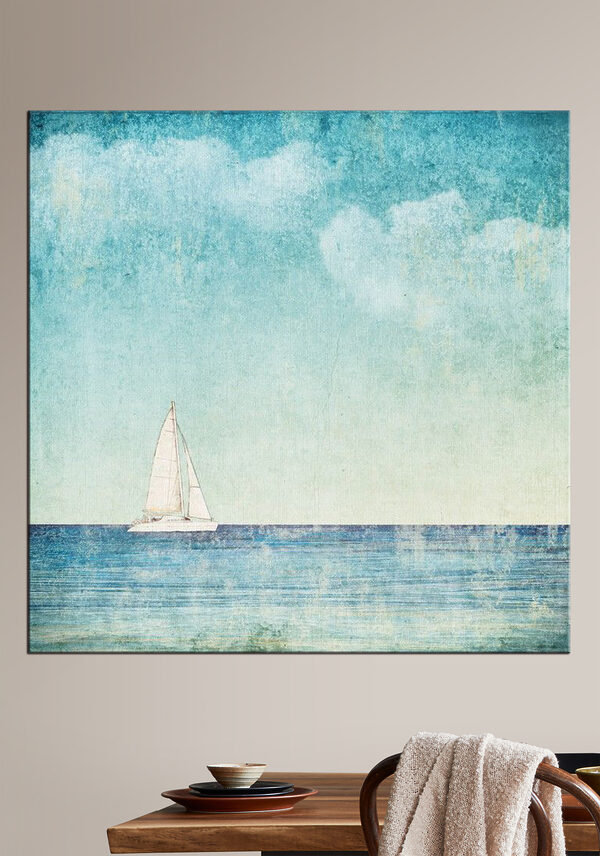 A sailboat in the ocean