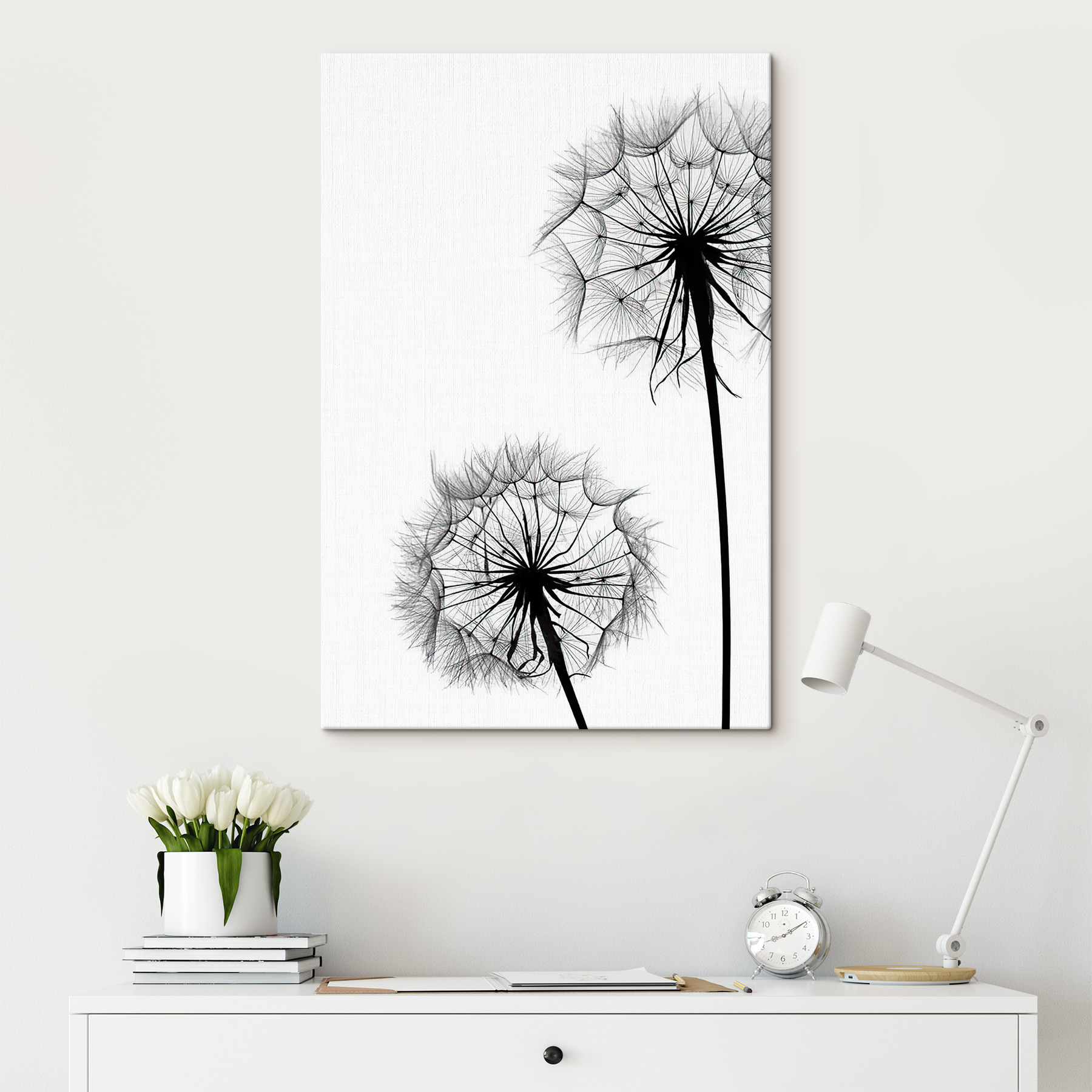 A close up of dandelion seeds