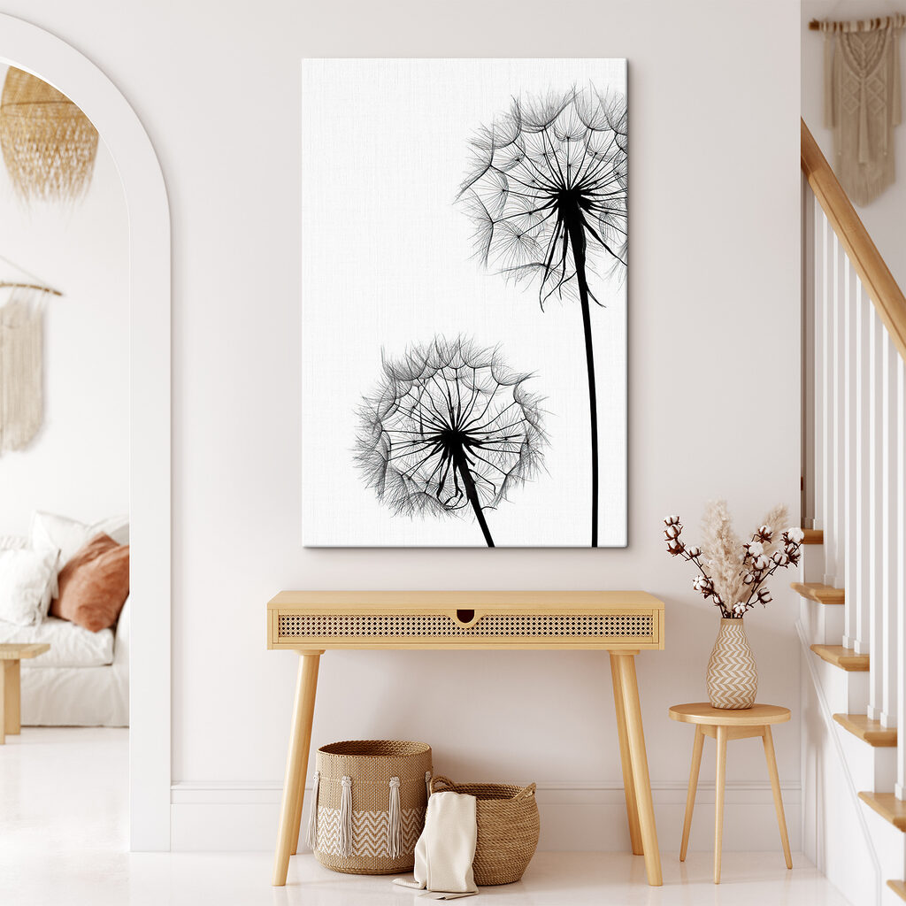A close up of dandelion seeds
