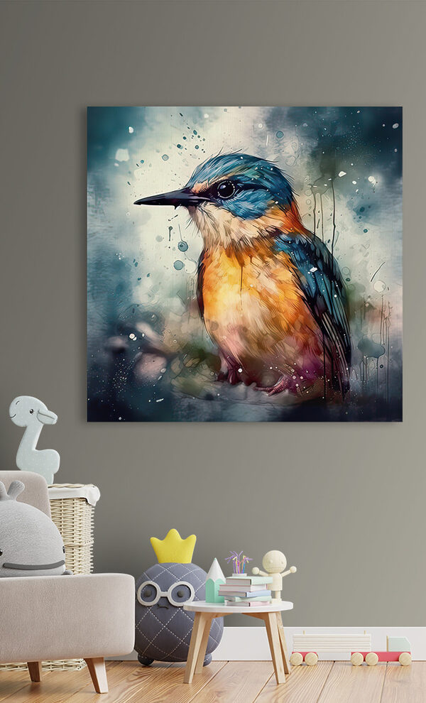 Cuadros Un pájaro posado en una rama (SKU: s32313) Cuadros Cuadros Un pájaro posado en una rama (SKU: s32313)
