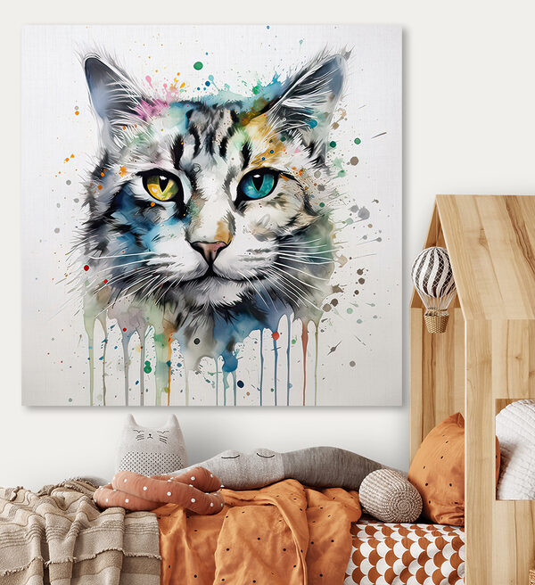 Cuadros Un gato de ojos azules (SKU: s32315) Cuadros Cuadros Un gato de ojos azules (SKU: s32315)