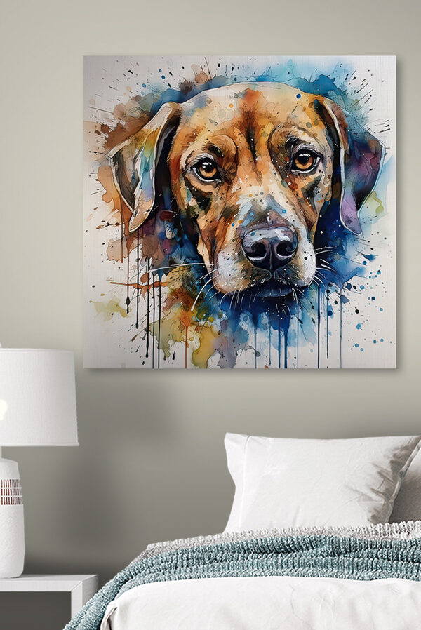 A painting of a dog A painting of a dog