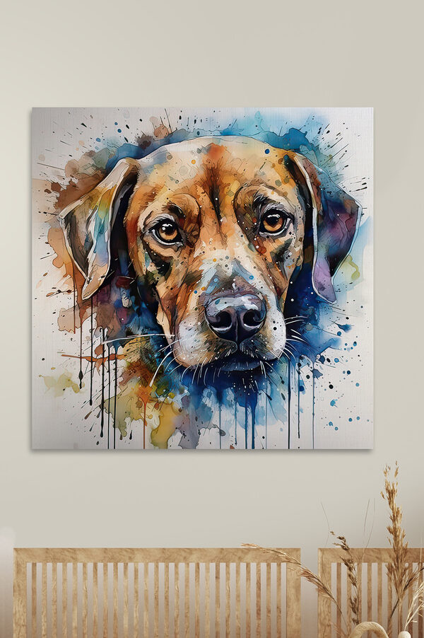 A painting of a dog A painting of a dog