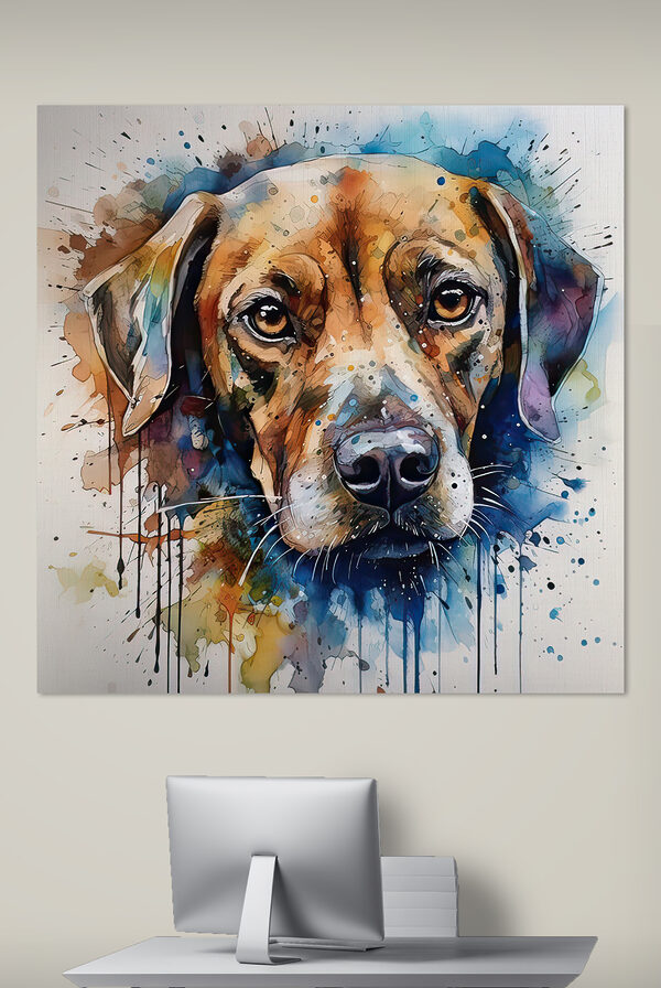 A painting of a dog A painting of a dog