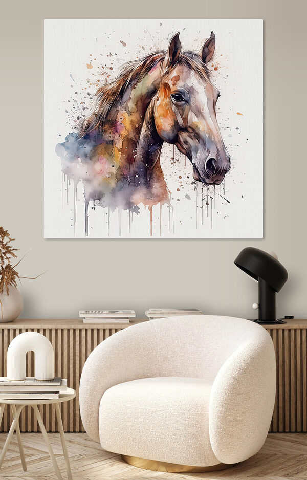 Cuadros Un cuadro de un caballo