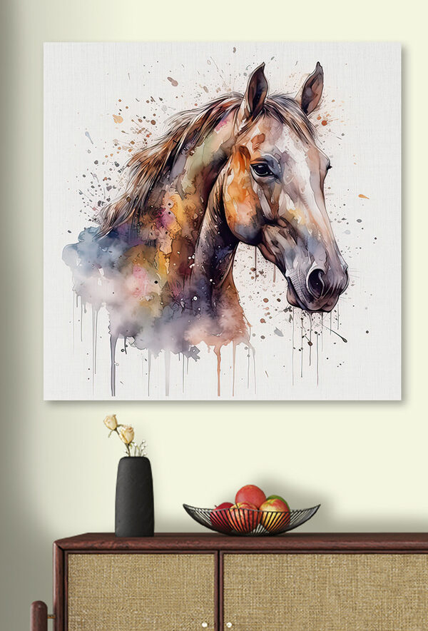 A painting of a horse