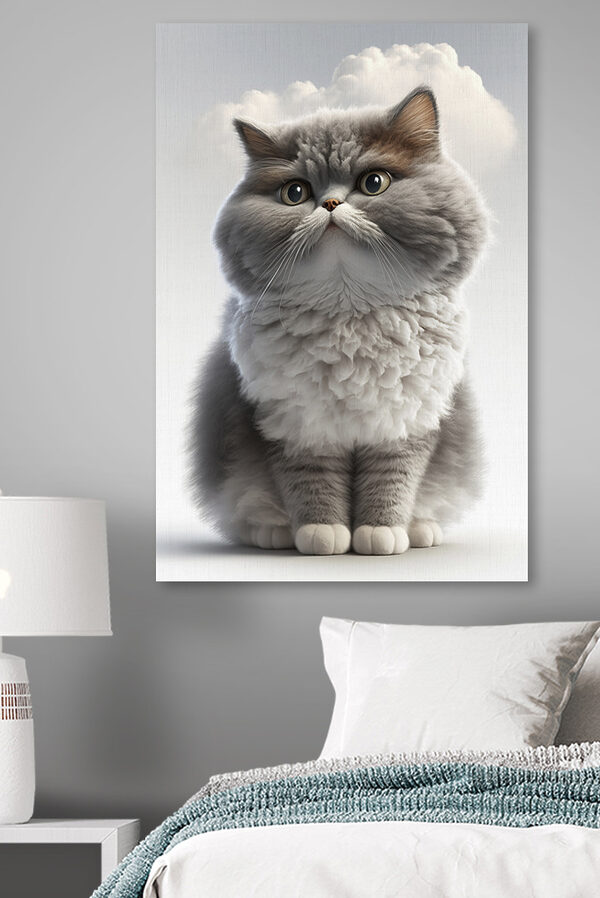 A cat looking at the camera
