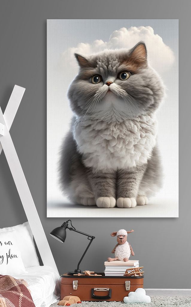 A cat looking at the camera