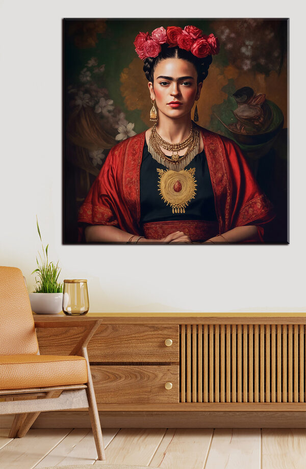 Cuadros Una mujer con flores en el pelo (SKU: s32865) Cuadros Cuadros Una mujer con flores en el pelo (SKU: s32865)