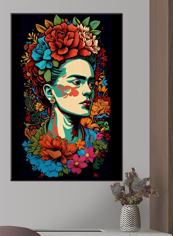 Cuadros Una mujer con flores en el pelo (SKU: s32867) Cuadros Cuadros Una mujer con flores en el pelo (SKU: s32867)