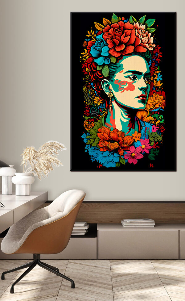 A woman with flowers in her hair A woman with flowers in her hair