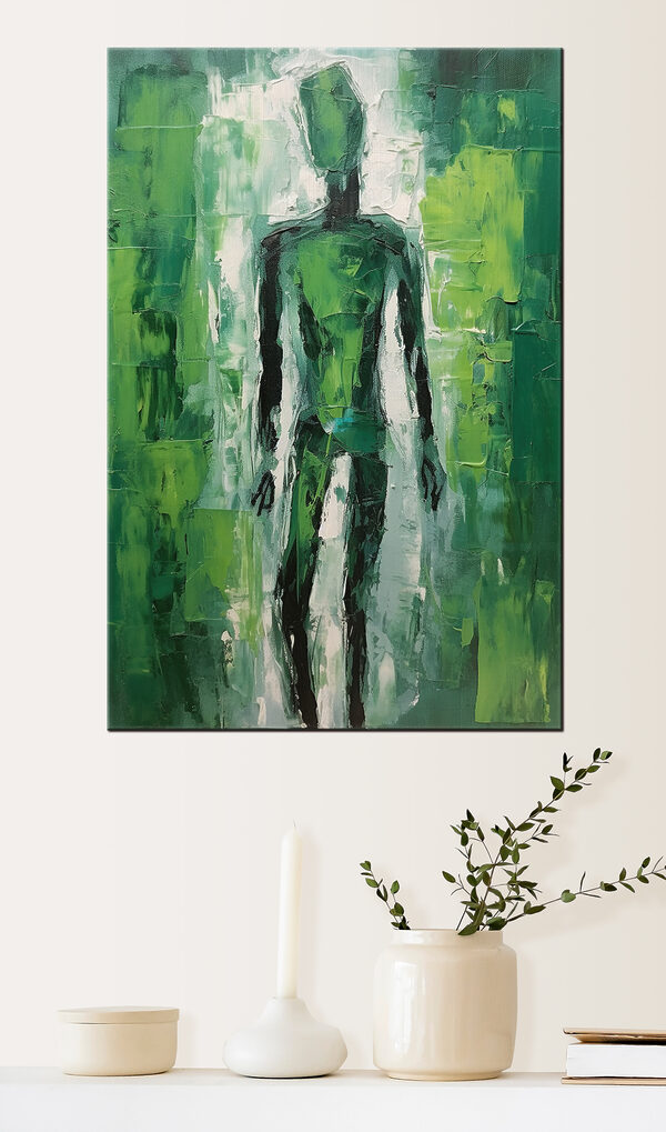 Cuadros Un cuadro en el que aparece un hombre vestido de verde (SKU: s33838) Cuadros Cuadros Un cuadro en el que aparece un hombre vestido de verde (SKU: s33838)