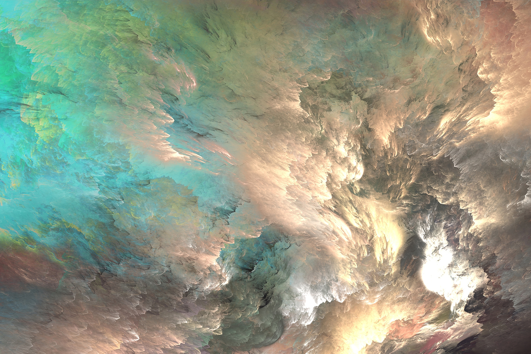 A colorful clouds in a sky