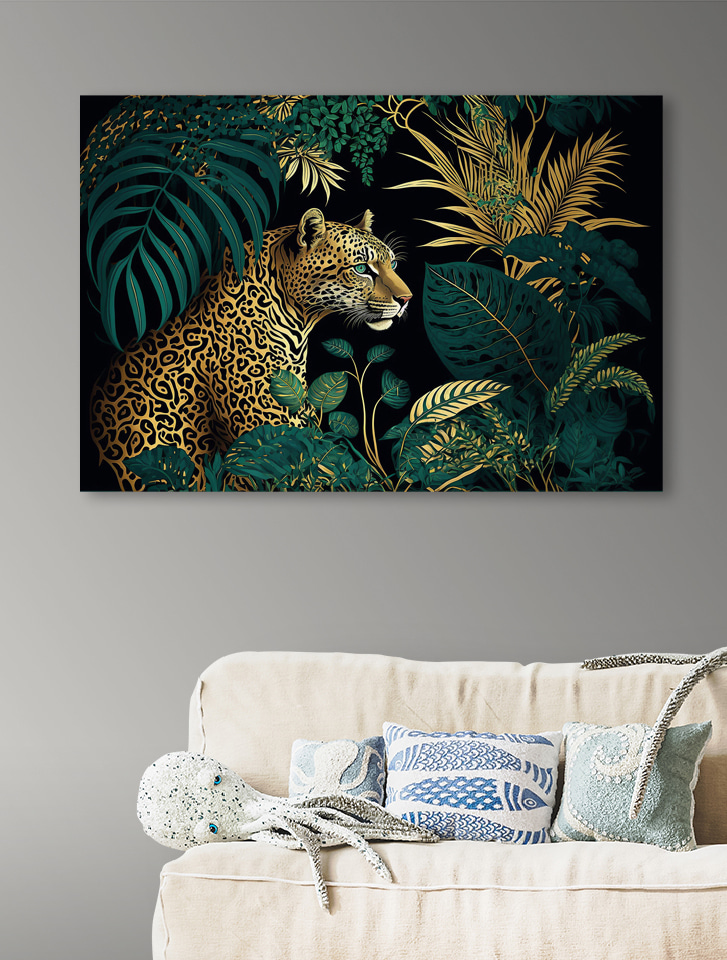 A leopard in the jungle A leopard in the jungle