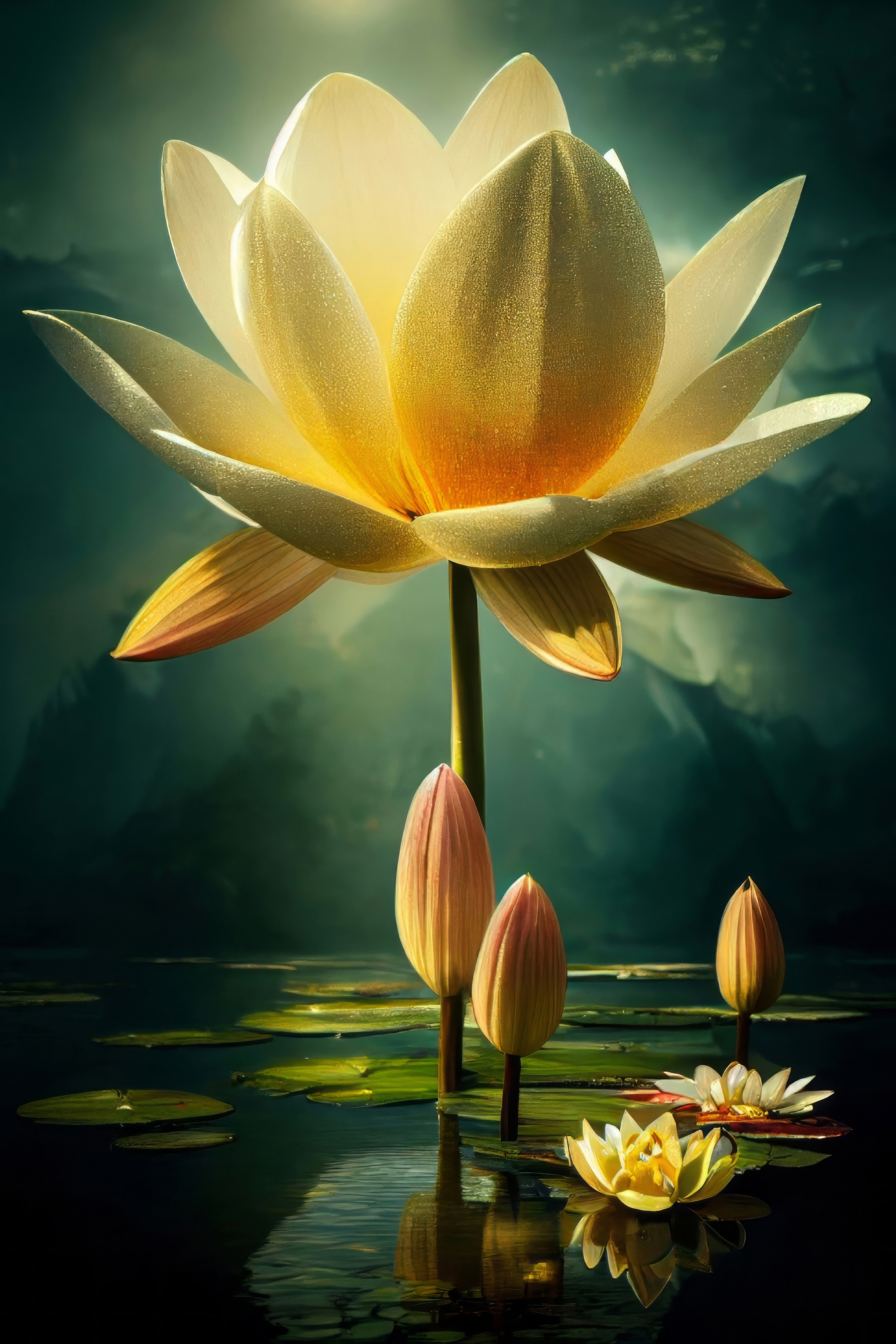 A yellow flower with petals