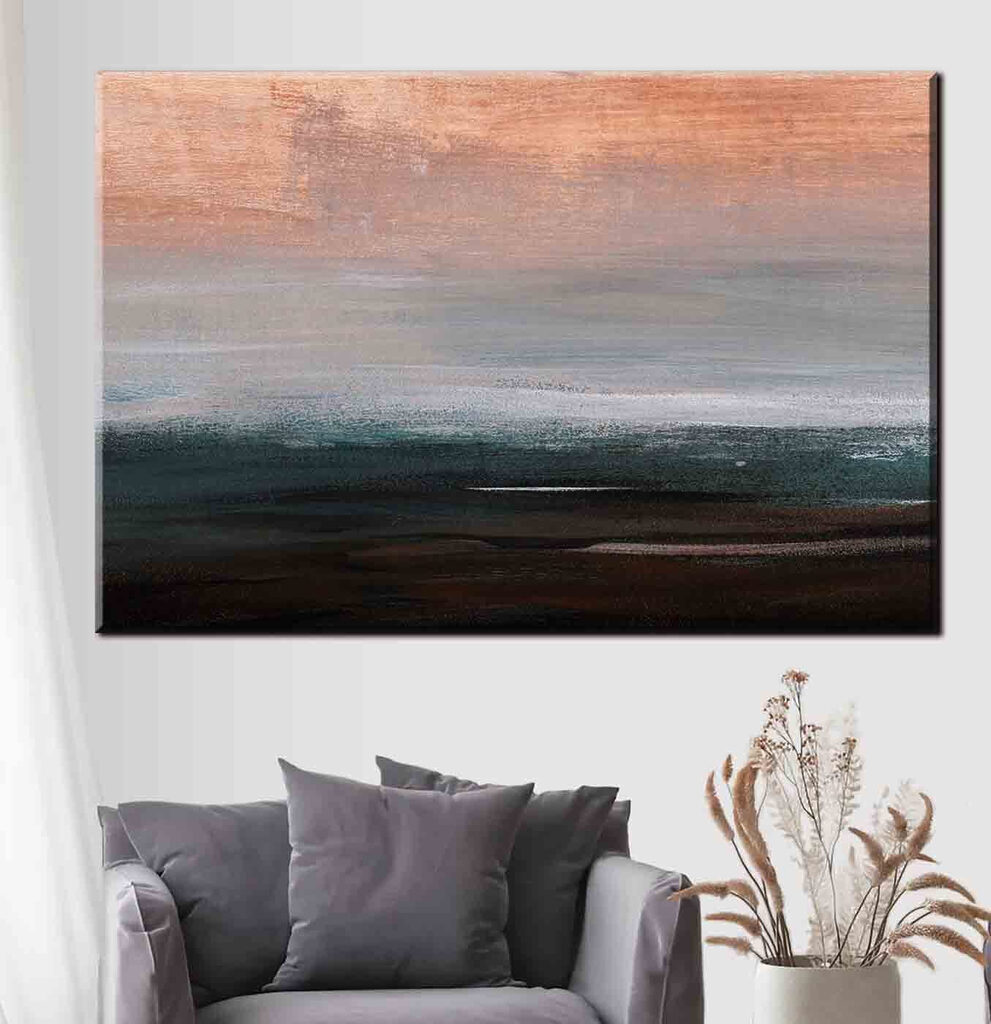 A painting of a landscape