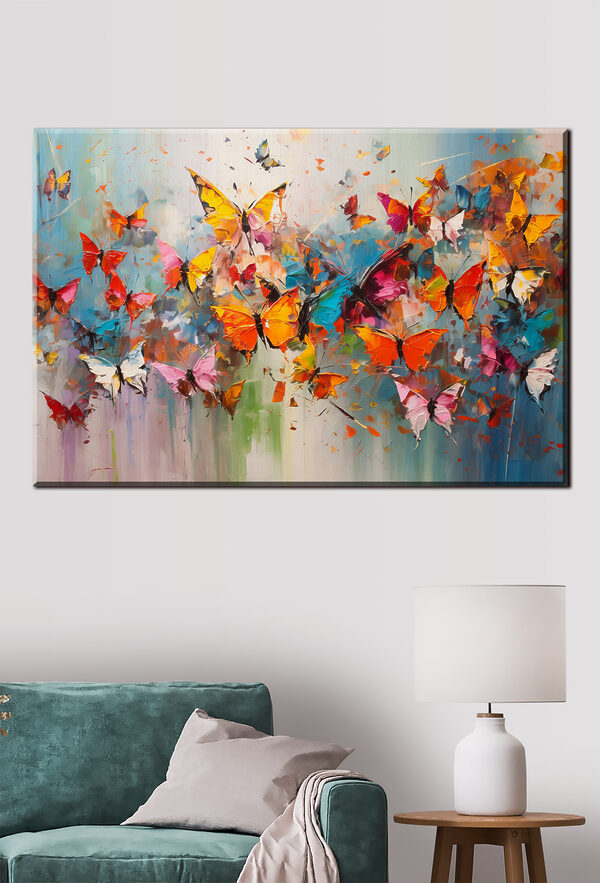 Cuadros Un grupo de mariposas volando (SKU: s35376) Cuadros Cuadros Un grupo de mariposas volando (SKU: s35376)