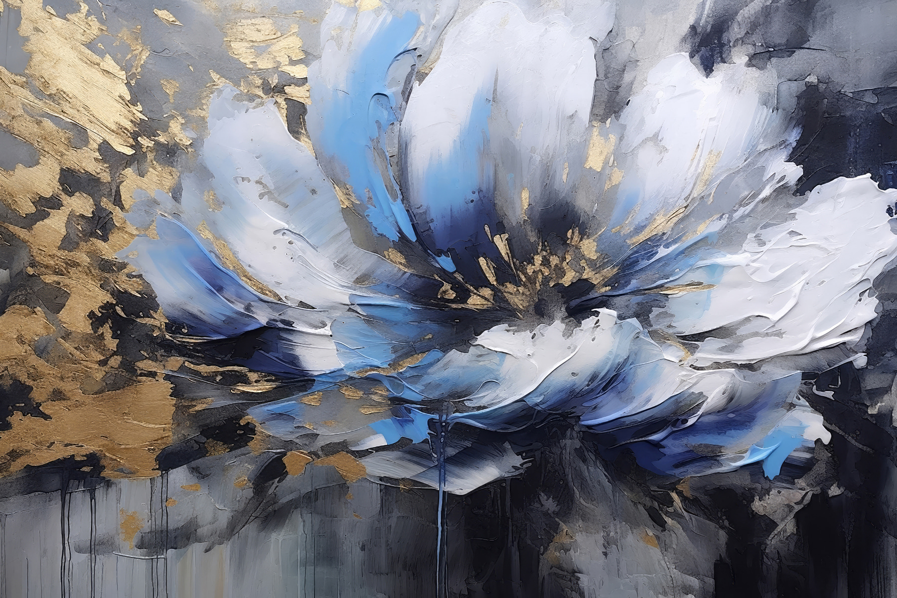 A painting of a flower A painting of a flower