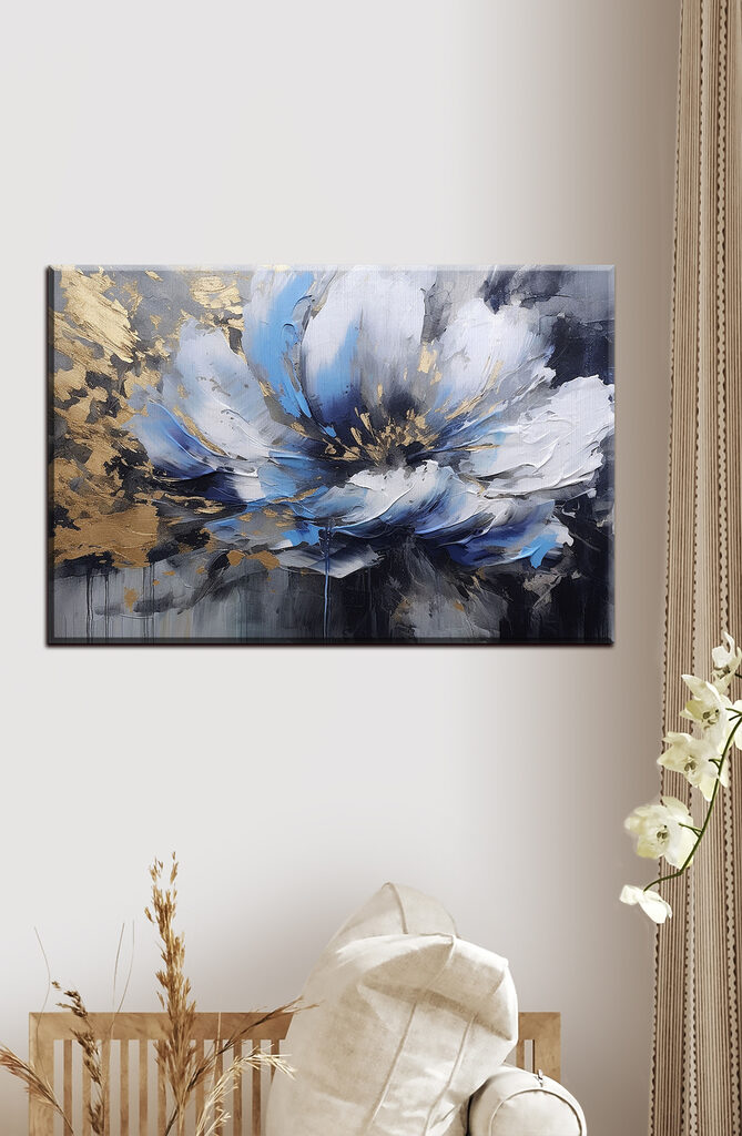 A painting of a flower A painting of a flower