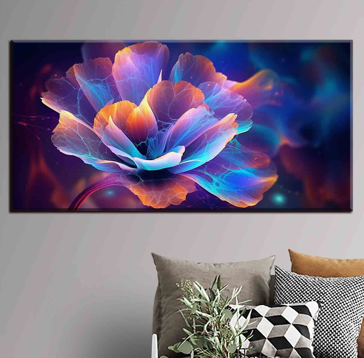 A flower with colorful petals