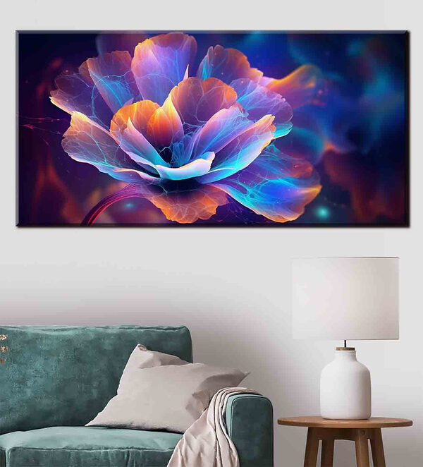 A flower with colorful petals