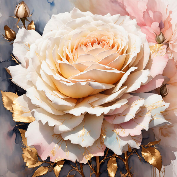 A close up of a flower