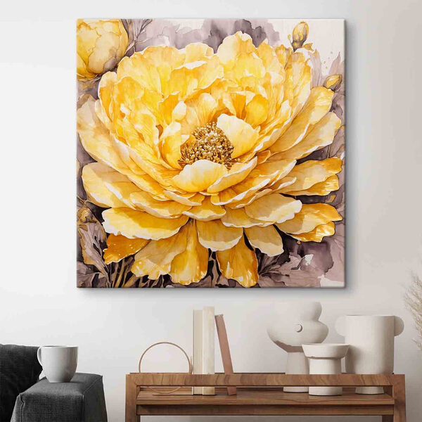 Cuadros Un cuadro de una flor amarilla (SKU: s35663) Cuadros Cuadros Un cuadro de una flor amarilla (SKU: s35663)