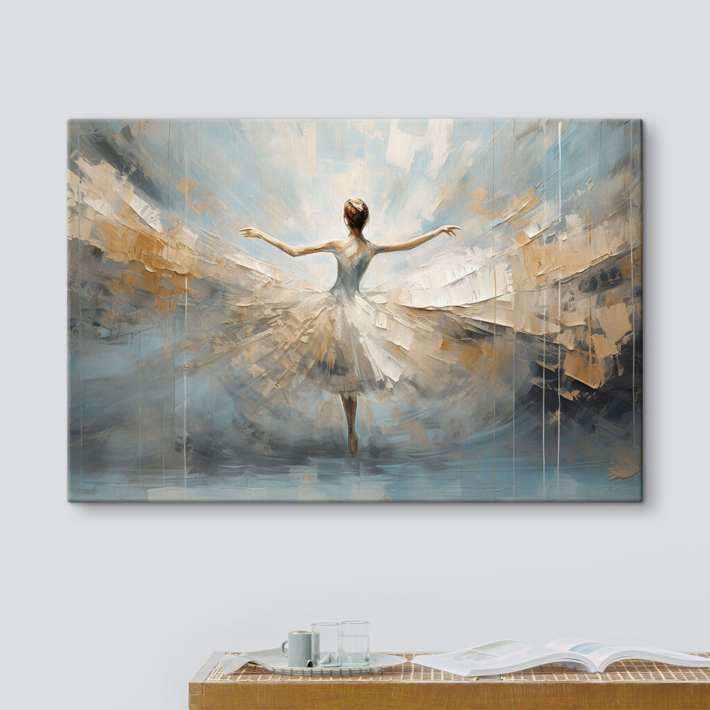 A painting of a woman dancing