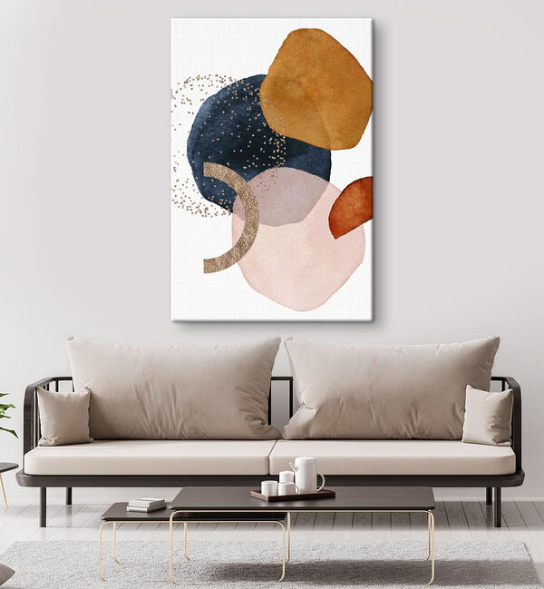 Abstract shapes and sparkling accents Abstract shapes and sparkling accents