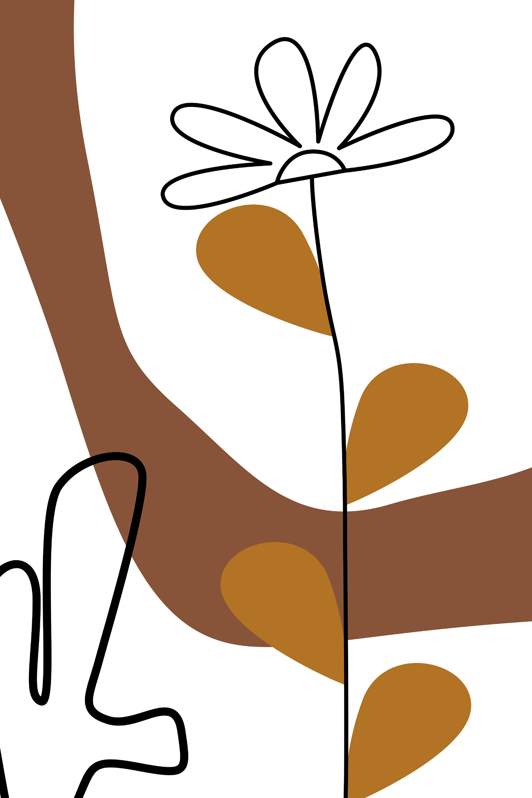 A drawing of a flower A drawing of a flower