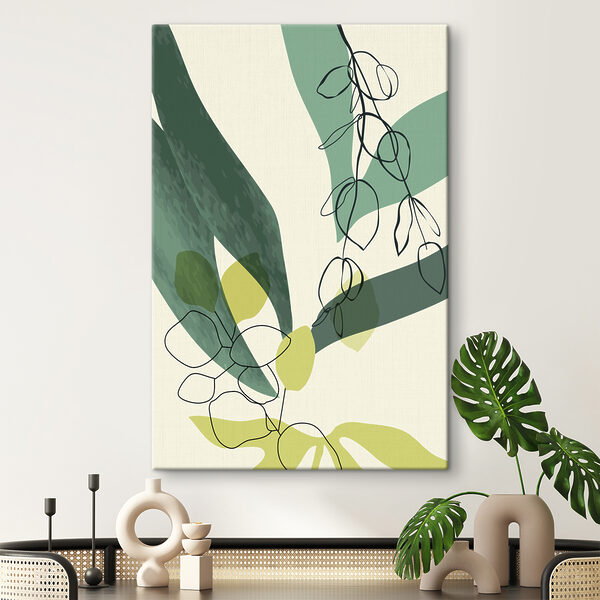 Cuadros Un dibujo de una planta