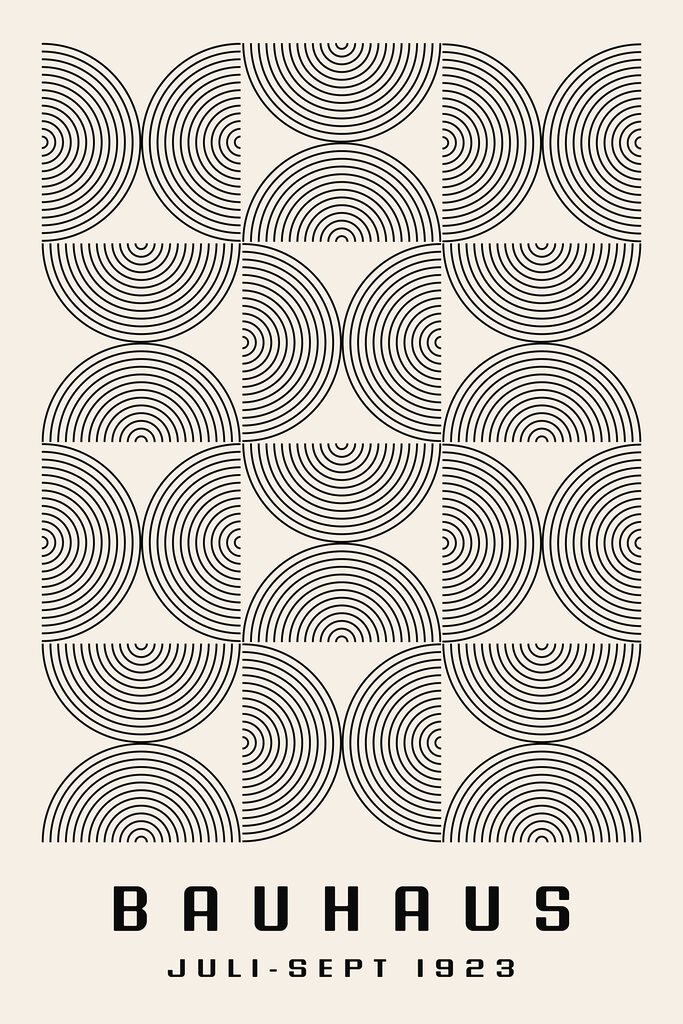A pattern of circles and lines