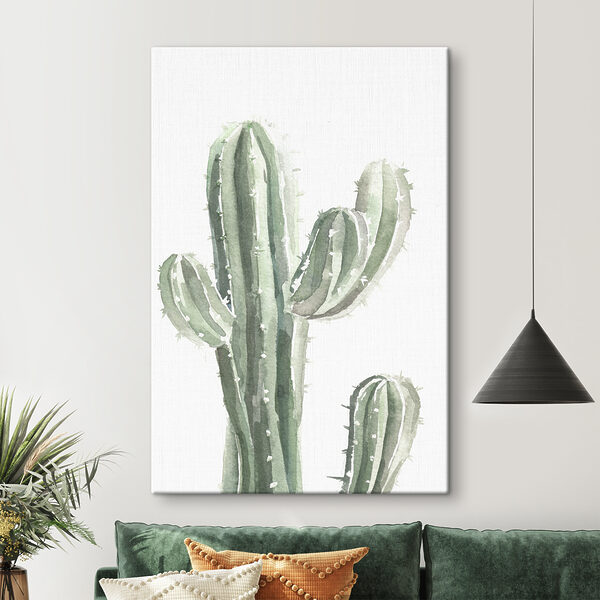 A watercolor of a cactus A watercolor of a cactus