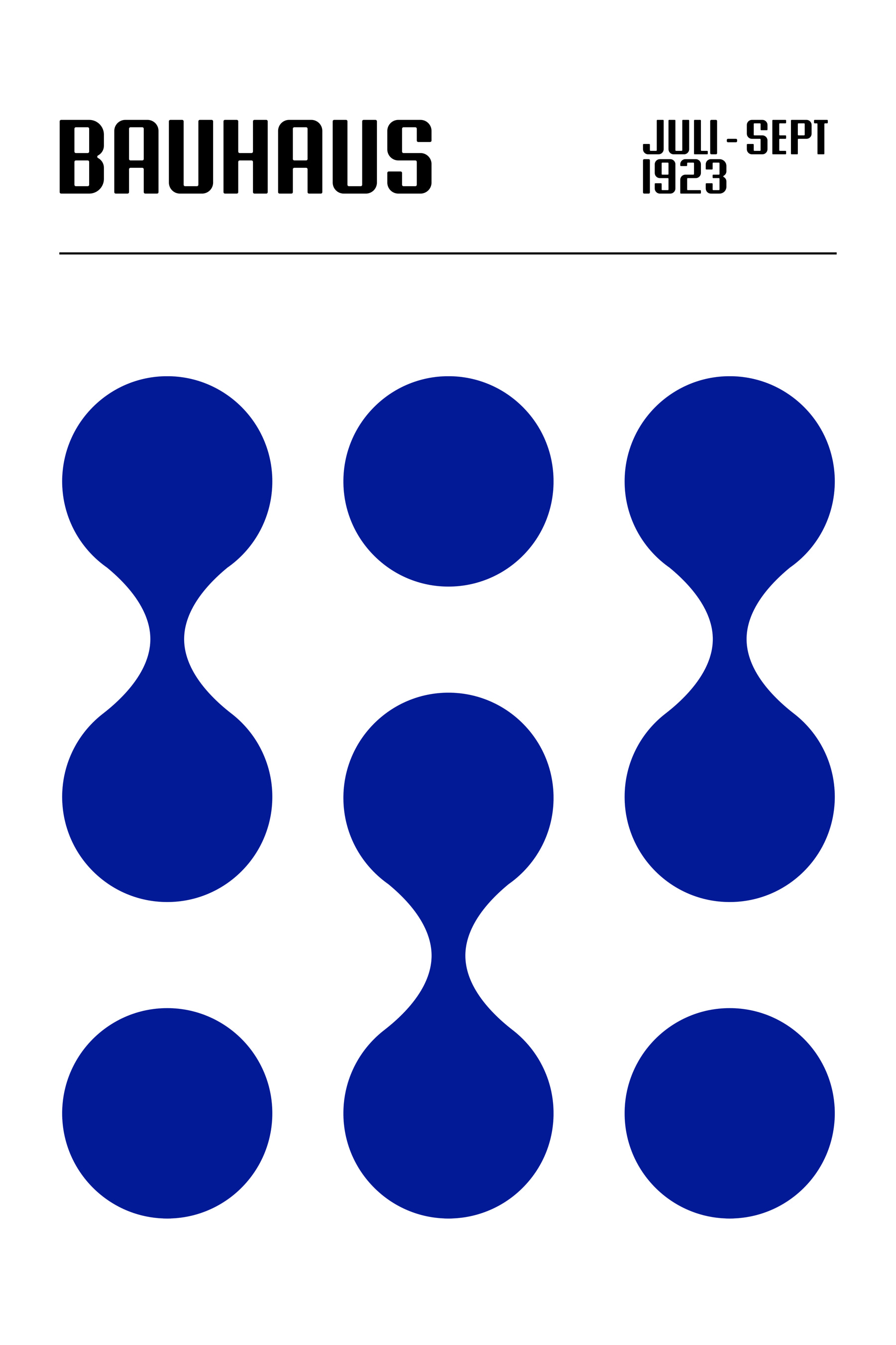 A group of blue dots