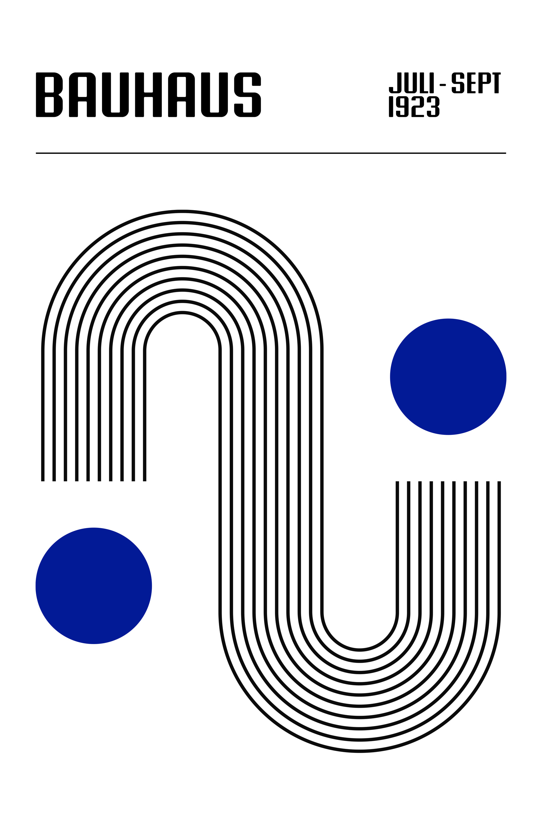 A black and blue lines and dots