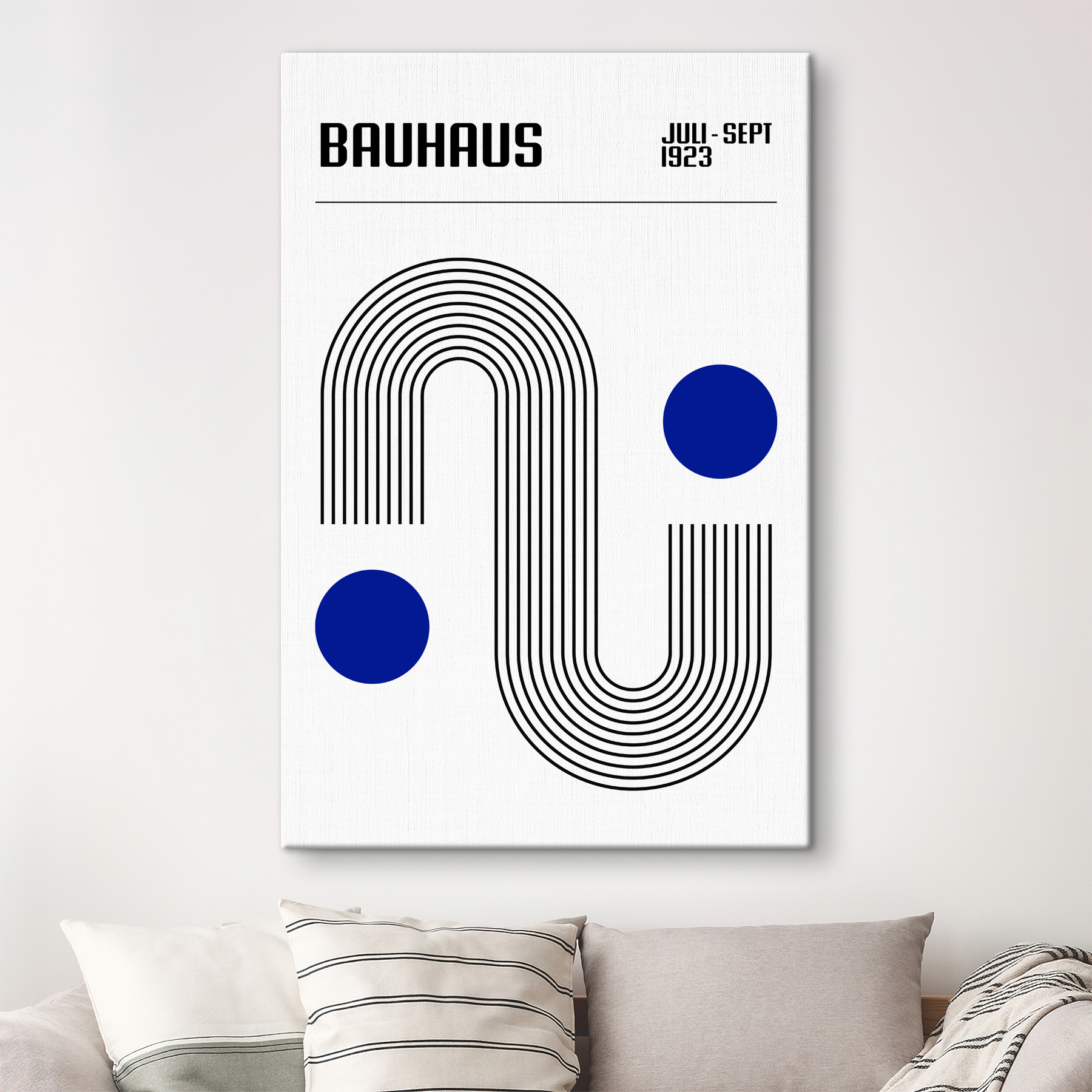 A black and blue lines and dots