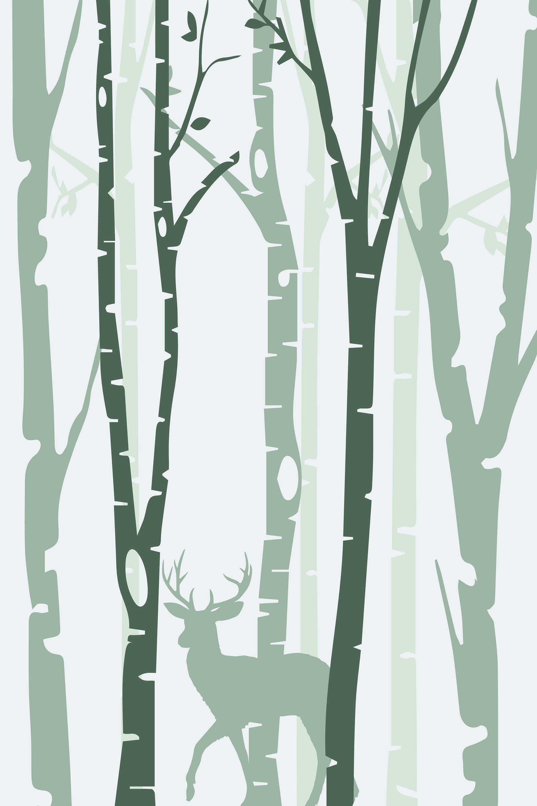 A deer in a forest