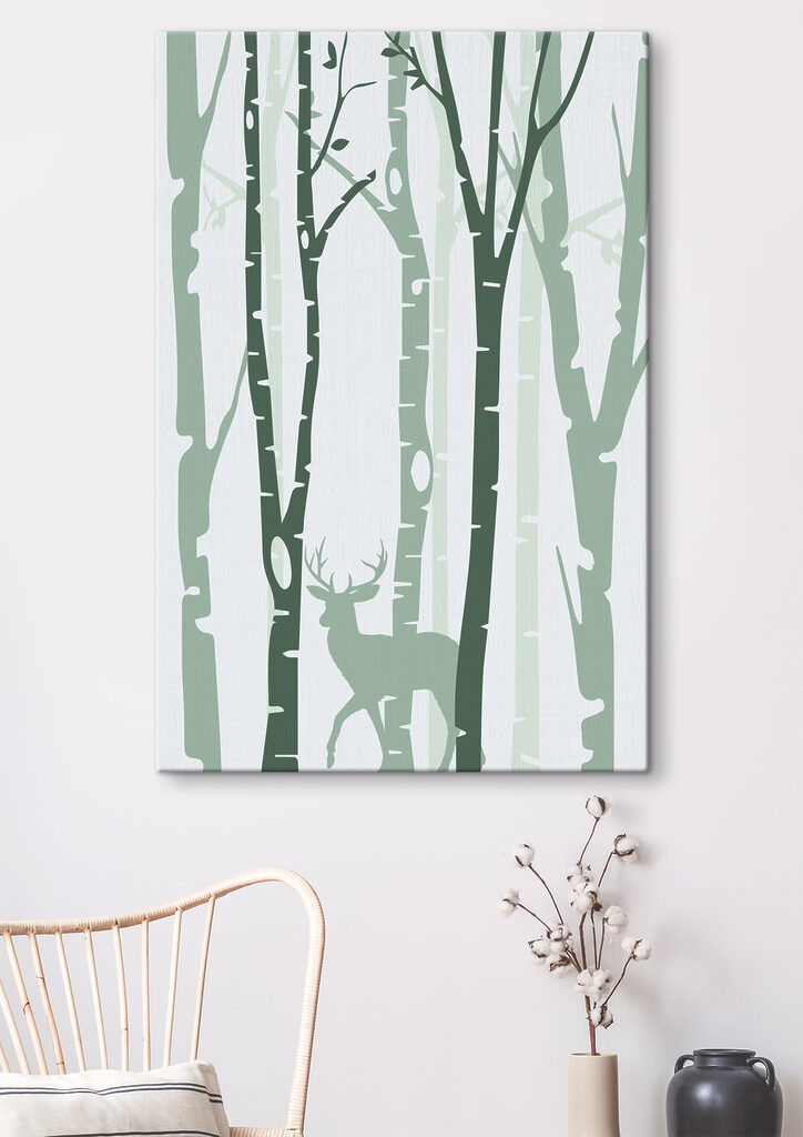 A deer in a forest