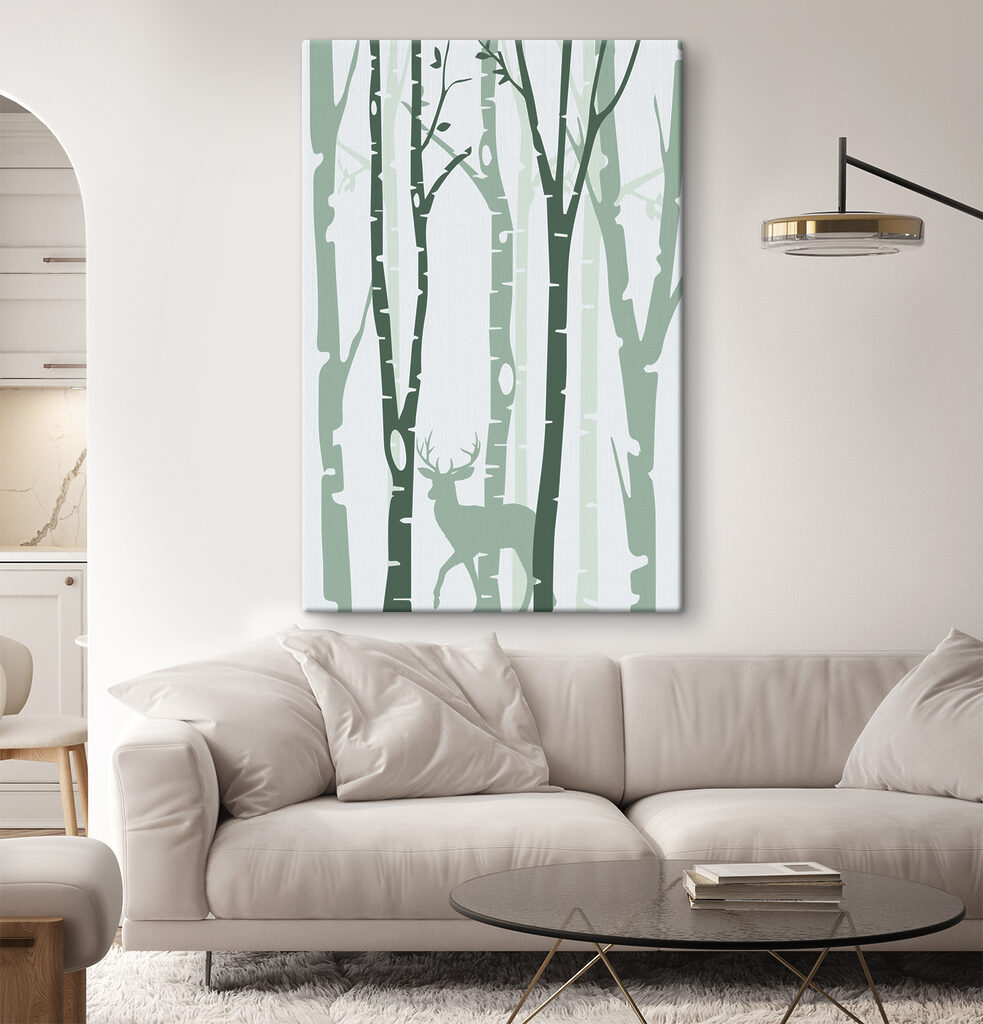 A deer in a forest